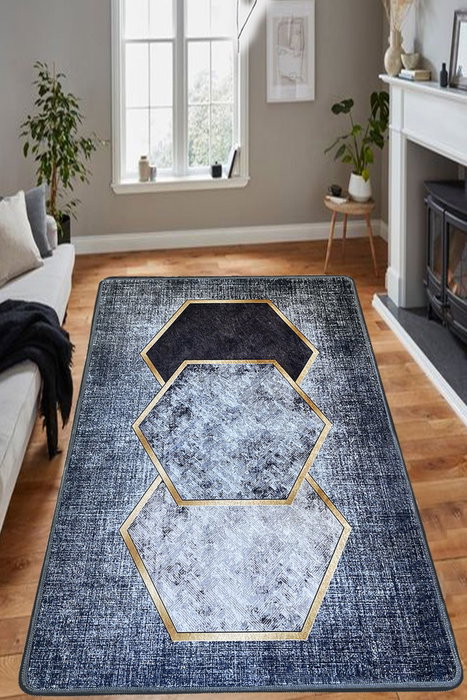 Conceptum Alfombra de Pasillo Yellowstone 80 x 100 cm Humo